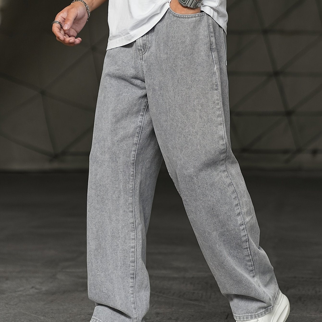 Wide-Leg Faux Suede Trousers