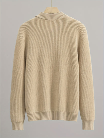 Structured Knit Collar Sweater