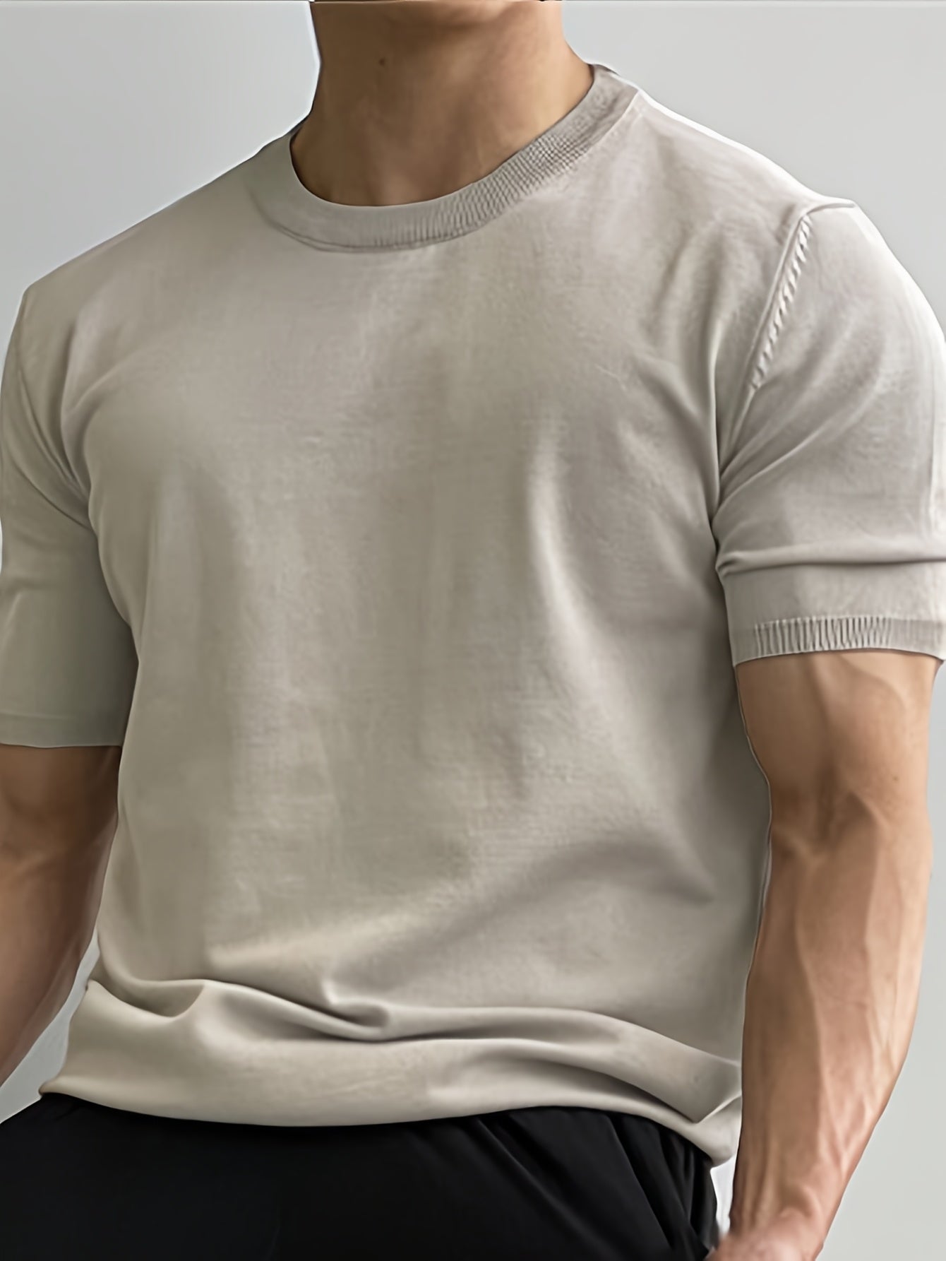 Soft Knit Short-Sleeve Sweater