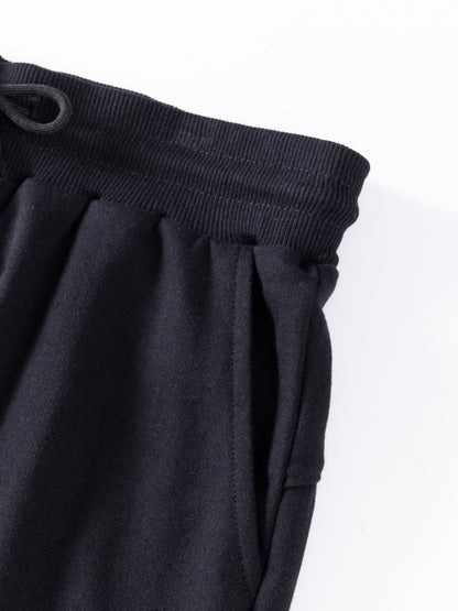 Men's Heavy-Duty Cotton Joggers - Gym Running Pants with Elastic Waist & Pockets, Breathable Knit Trousers for Workouts, Gym, Jogging, Casual Wear - Machine Washable Athletic Pants (No Dry Clean)