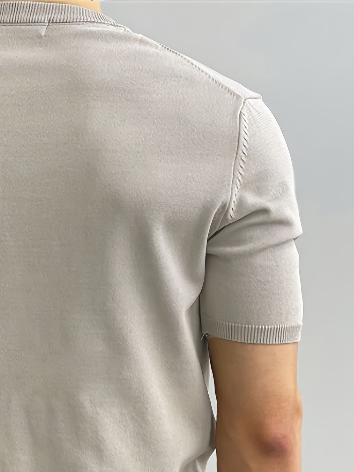 Soft Knit Short-Sleeve Sweater