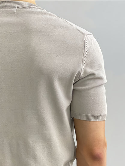 Soft Knit Short-Sleeve Sweater