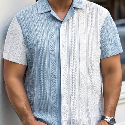 Azure Stripe Relaxed Shirt