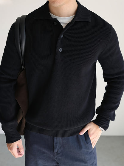 Structured Knit Collar Sweater