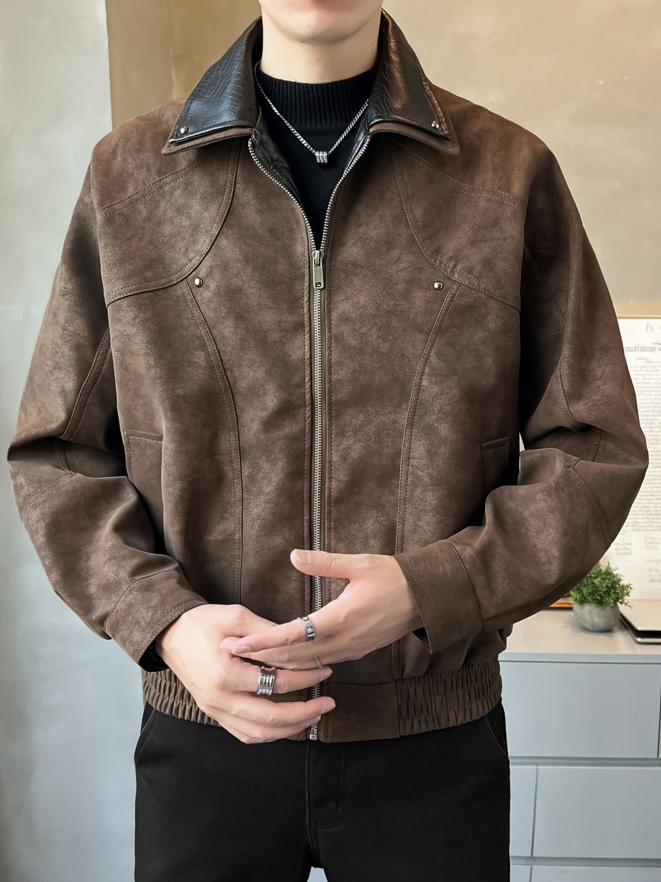 AeroFlex Urban Leather Jacket