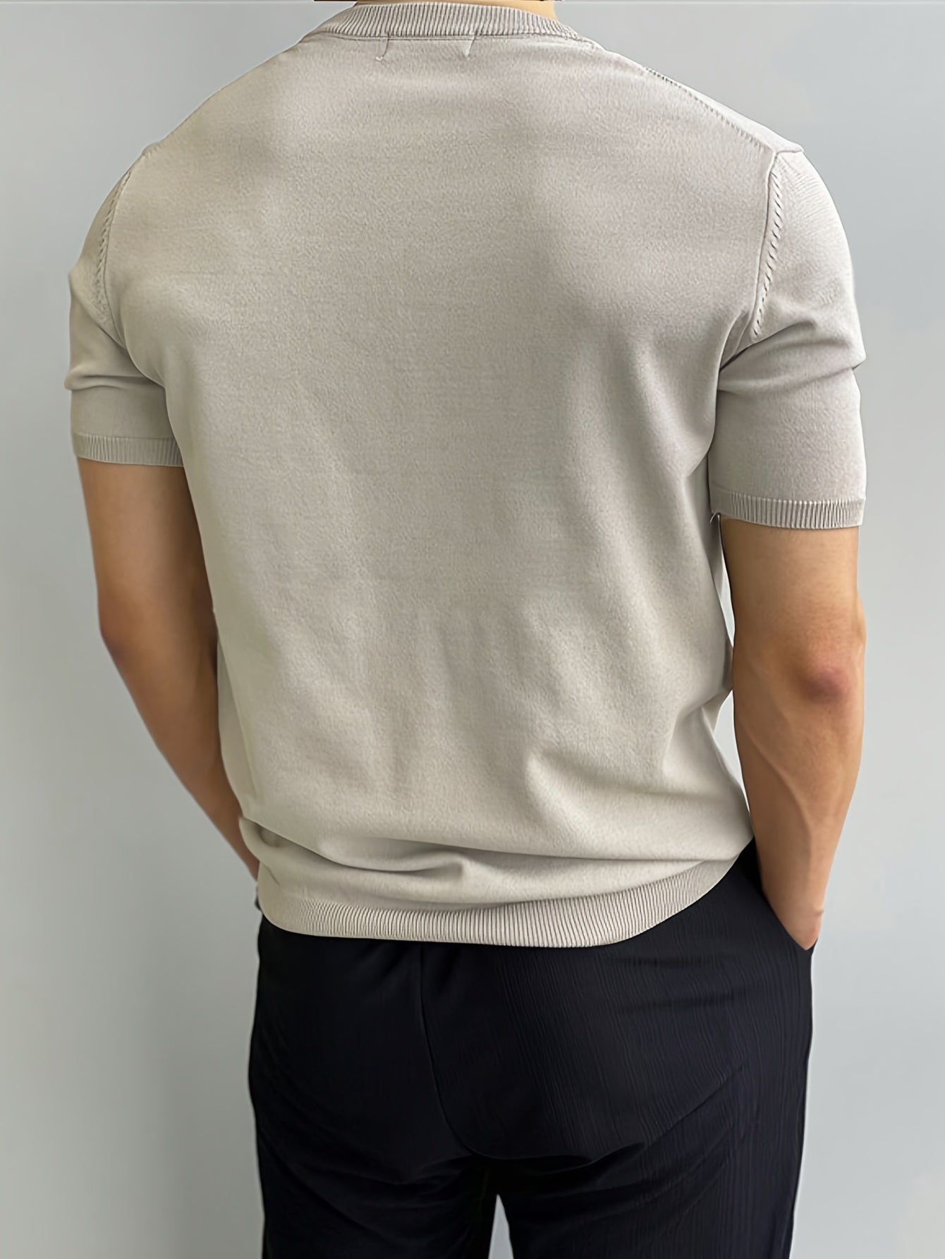 Soft Knit Short-Sleeve Sweater