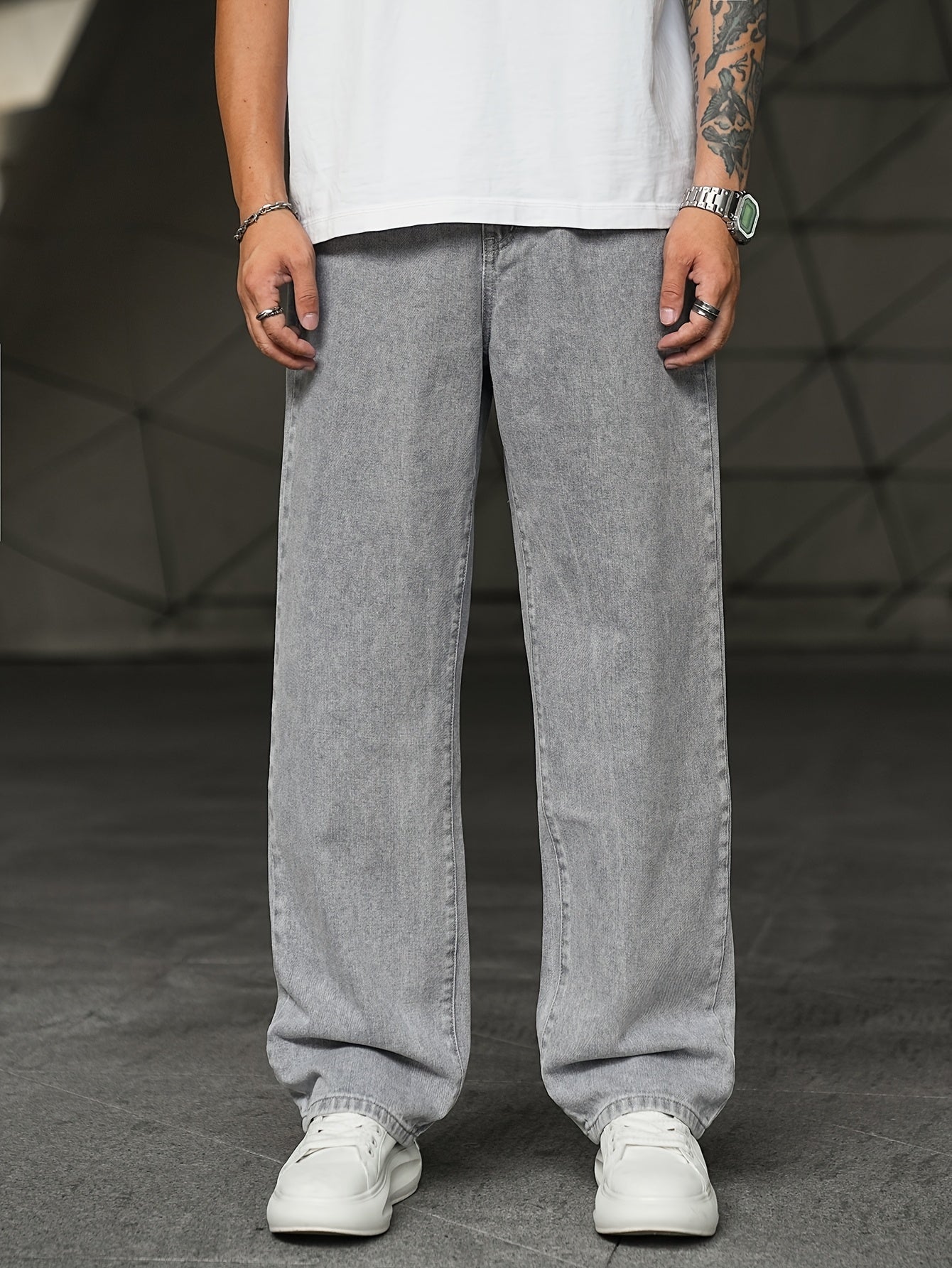 Wide-Leg Faux Suede Trousers