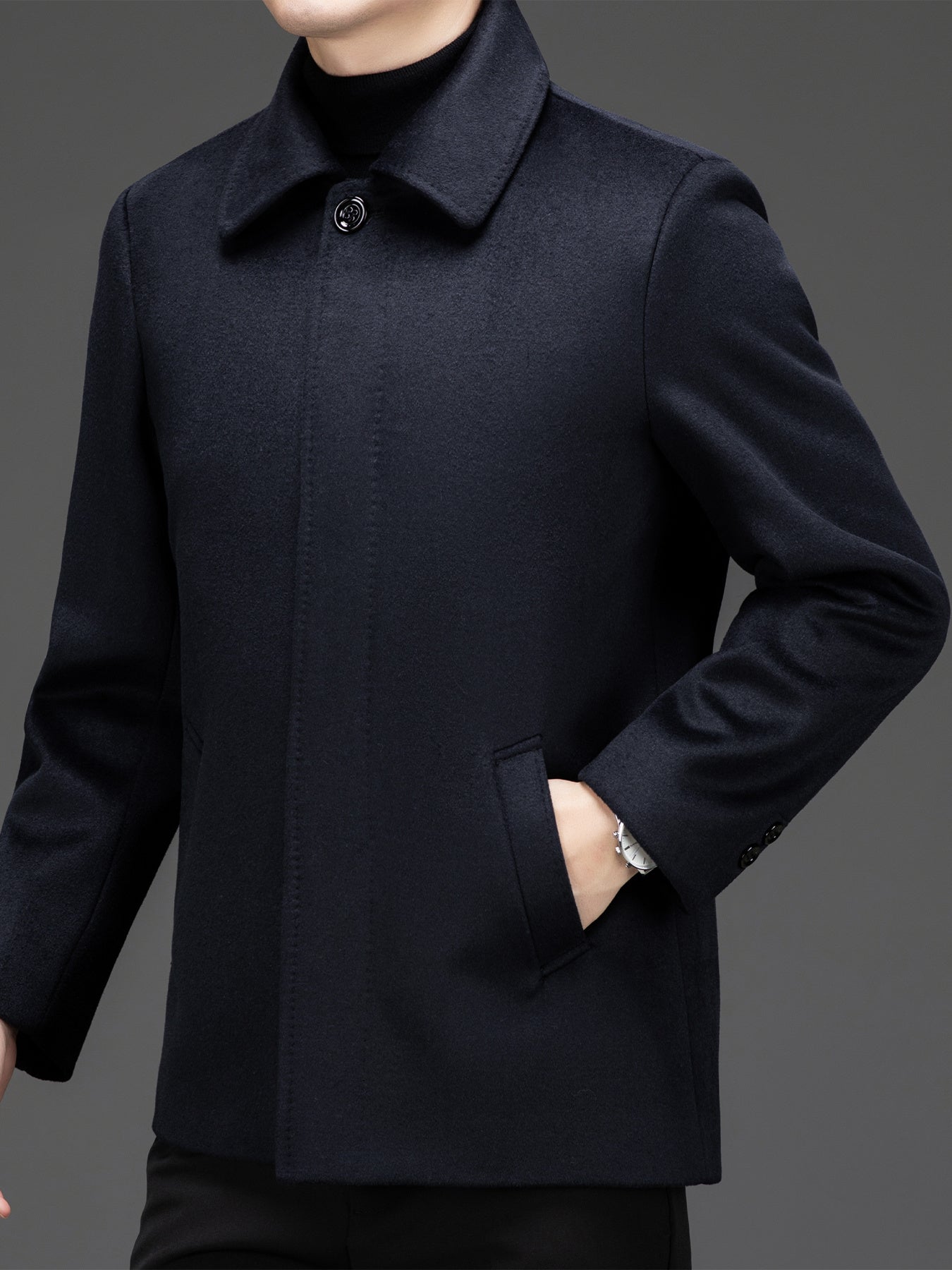 Urban Wool-Tweed Short Coat