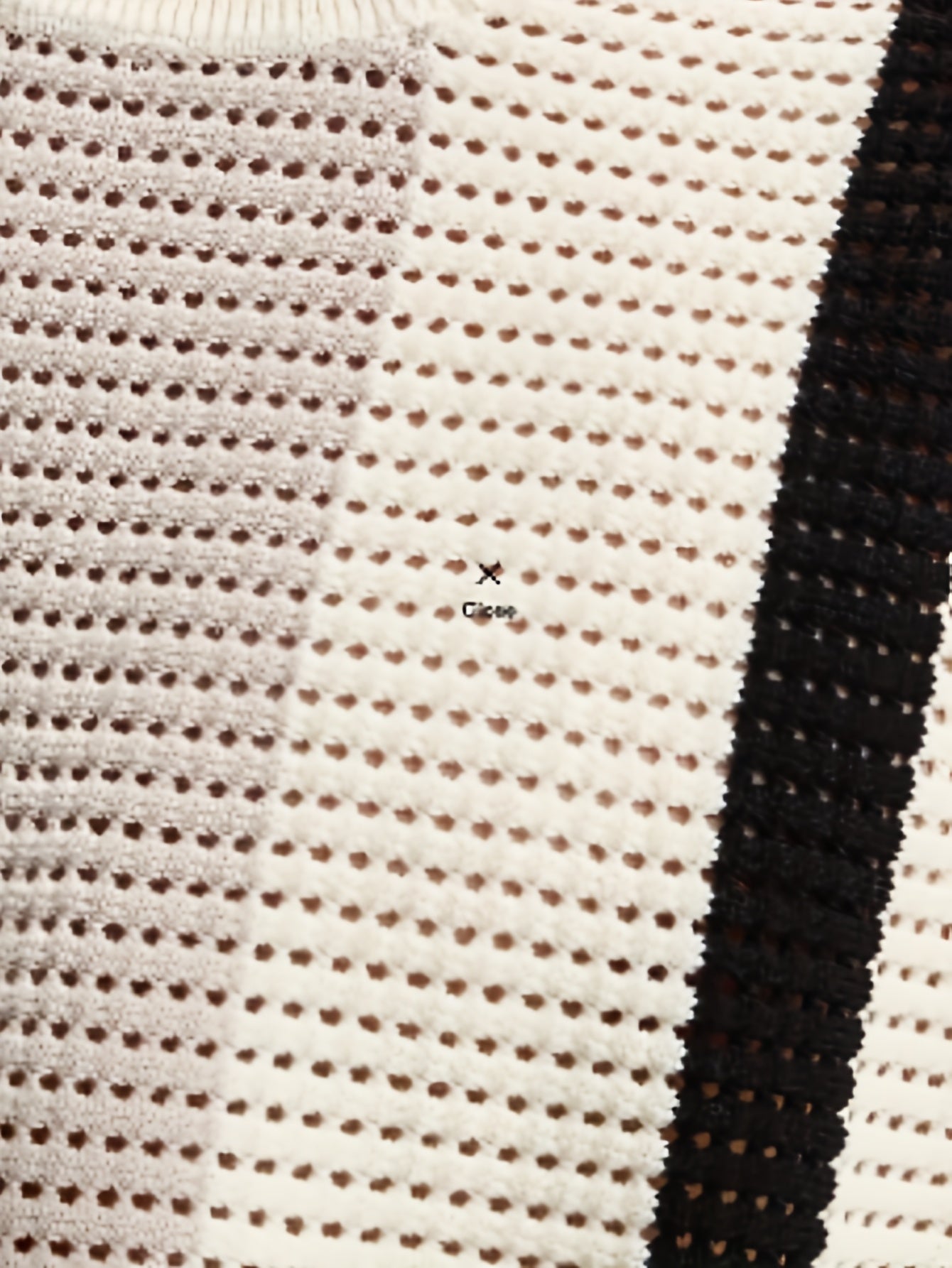 Striped Textured Knit Tee