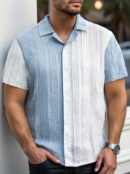 Azure Stripe Relaxed Shirt