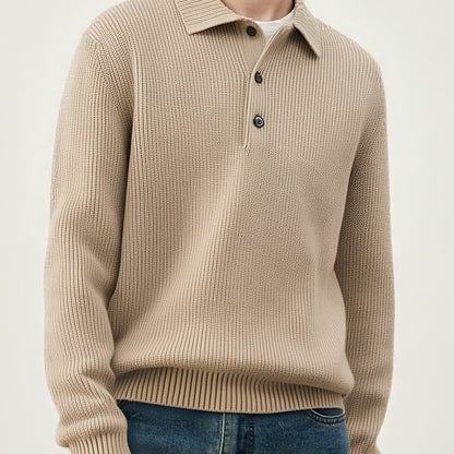 Structured Knit Collar Sweater