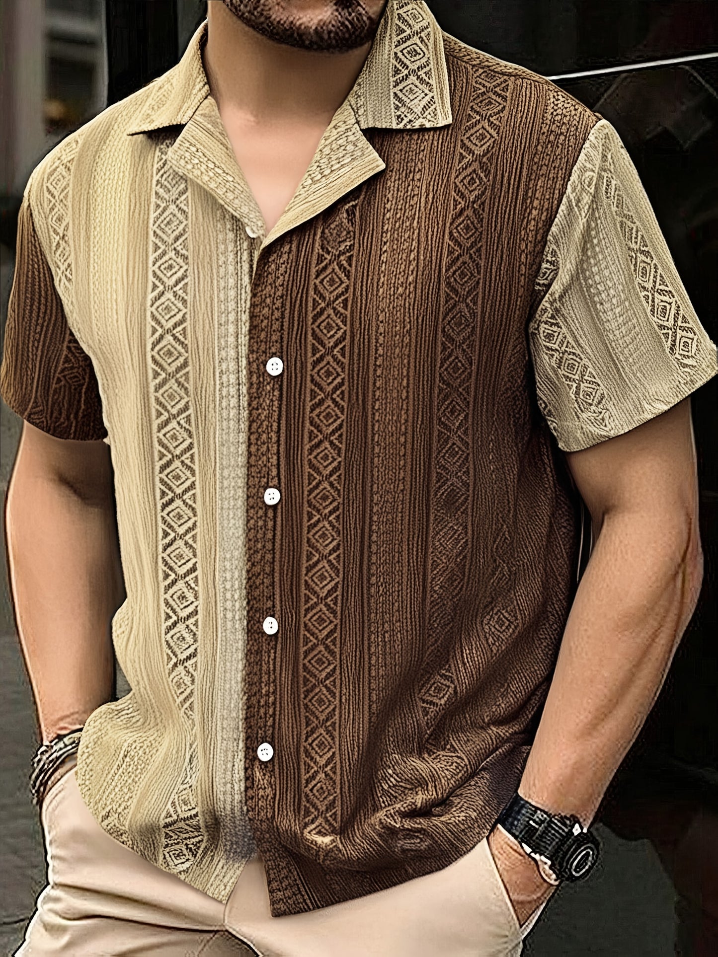 Azure Stripe Relaxed Shirt