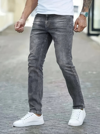 Vintage Wash Straight Denim