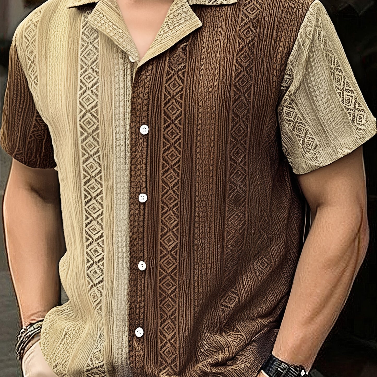 Azure Stripe Relaxed Shirt