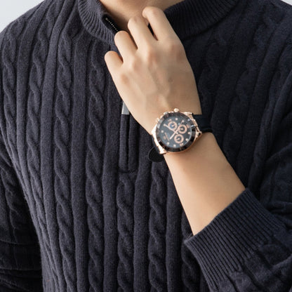 Cable Zip Knit Pullover