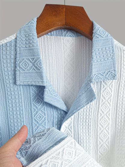Azure Stripe Relaxed Shirt