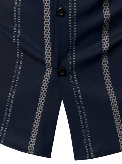 Linear Stripe Dress Shirt