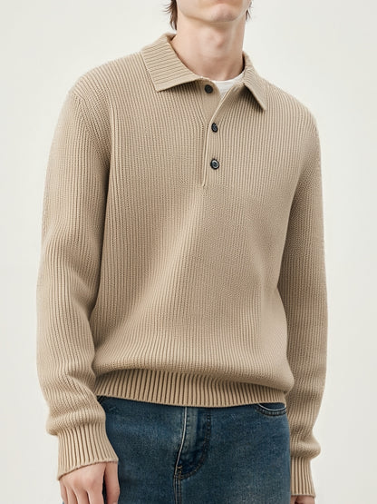 Structured Knit Collar Sweater
