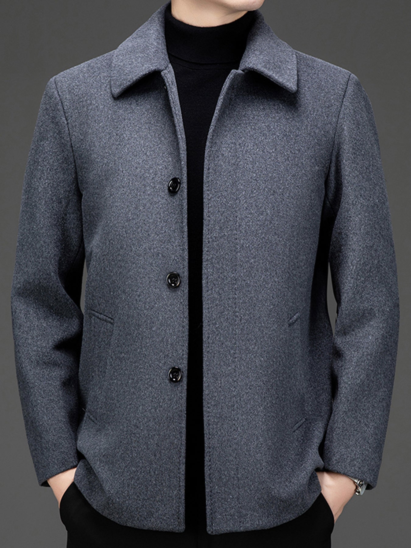 Urban Wool-Tweed Short Coat