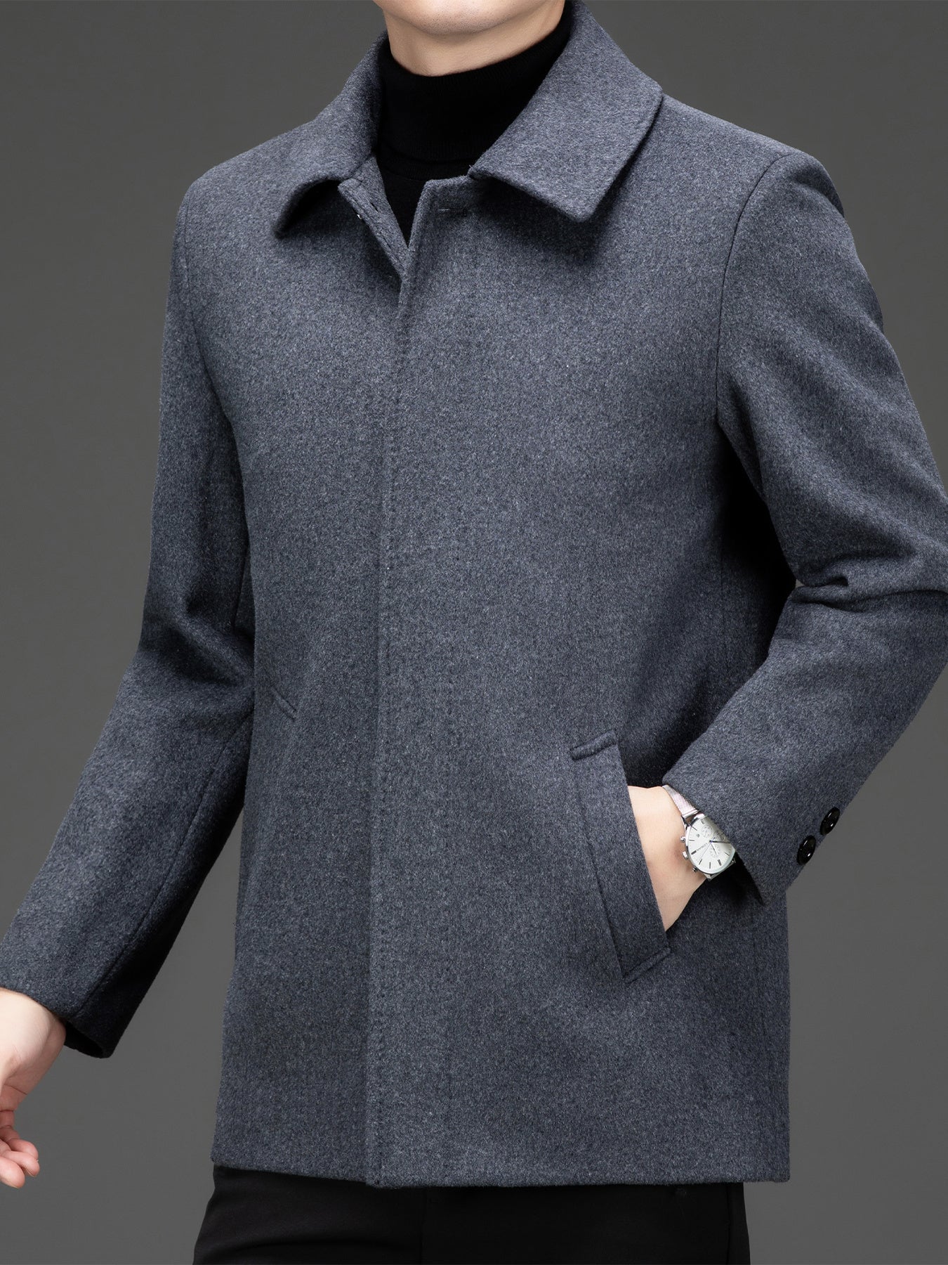 Urban Wool-Tweed Short Coat