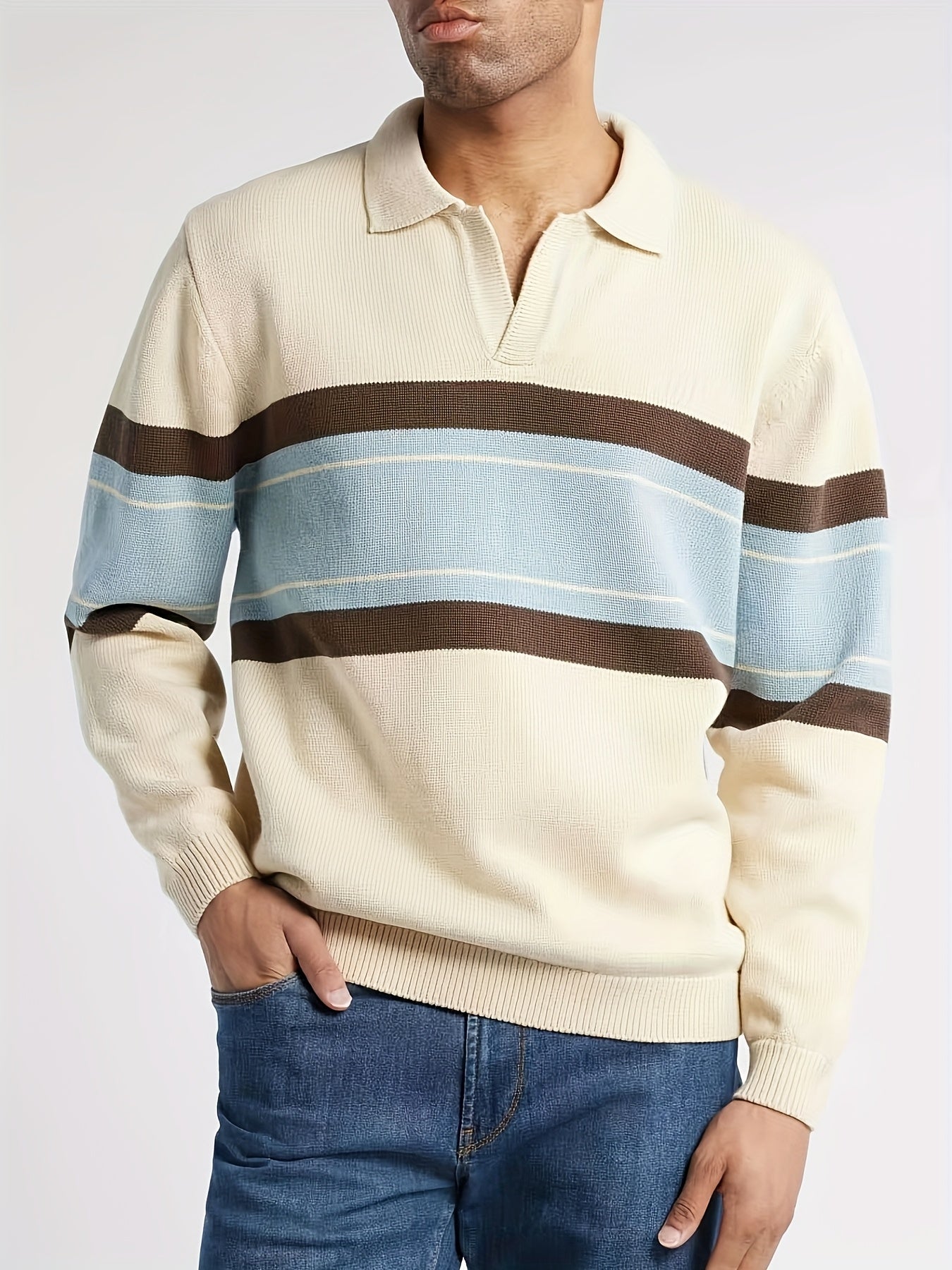 Striped Knit Pullover