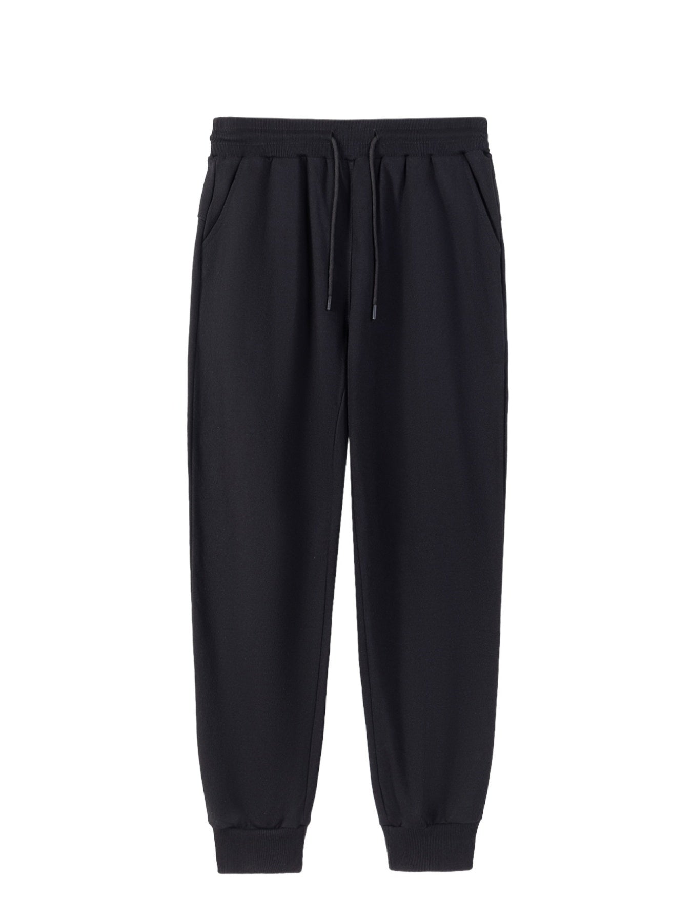 Men's Heavy-Duty Cotton Joggers - Gym Running Pants with Elastic Waist & Pockets, Breathable Knit Trousers for Workouts, Gym, Jogging, Casual Wear - Machine Washable Athletic Pants (No Dry Clean)